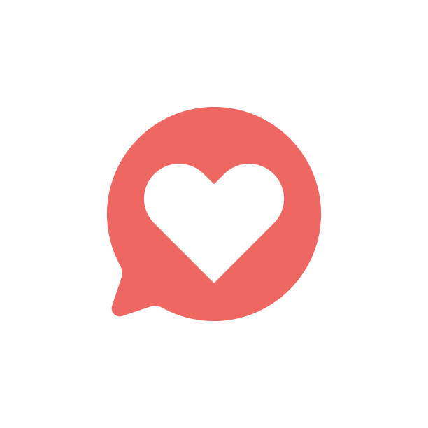 konuşma sert kabarcık simgesi tasarımı üzerinde i̇fade - hearts stock illustrations