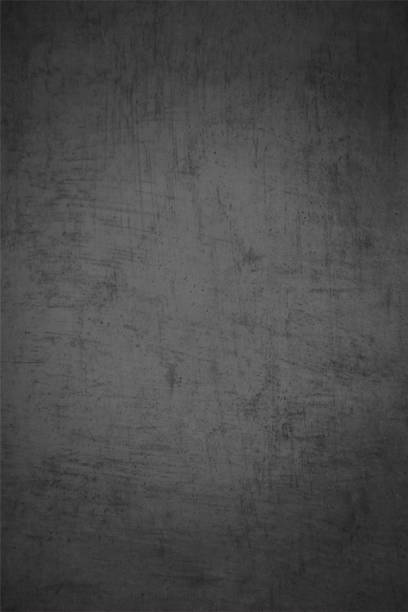Empty, plain black coloured rough texture grunge vector backgrounds like a blackboard with scratches all over Vertical black colored scratched effect, wall texture grunge vector backgrounds. There is ample copy space, no text and no people. writing slate stock illustrations