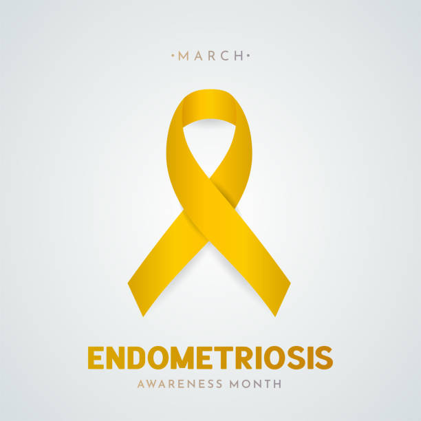 illustrations, cliparts, dessins animés et icônes de affiche du mois de la sensibilisation à l’endométriose. vecteur - endométriose