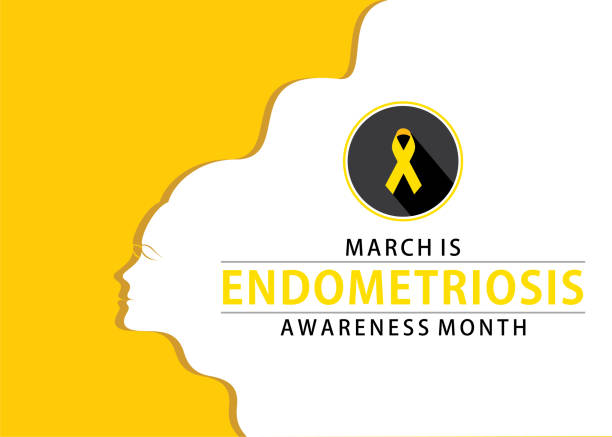 illustrations, cliparts, dessins animés et icônes de mois de sensibilisation à l’endométriose - endométriose