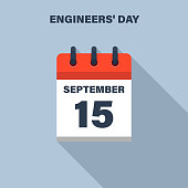 istock Engineers' Day, September 15, Calendar icon. Date. 1413062665