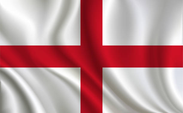 england flagge hintergrund - englische flagge stock-grafiken, -clipart, -cartoons und -symbole