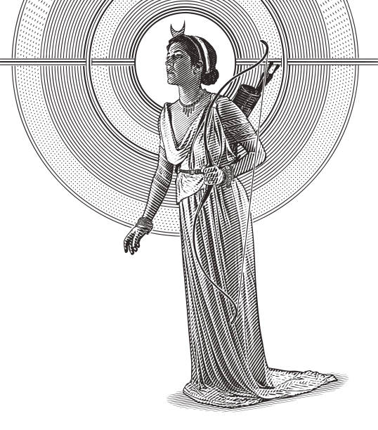 Diana Roman Goddess Illustrations, Royalty-Free Vector Graphics & Clip ...