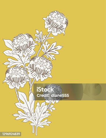 istock Engraving Style Wedding Background 1296924839