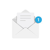 istock Envelope Letter, Message Notification Icon and Flat Design. Open Mail Icon, Concept of Incoming Email Message, Mail Delivery Service for Social Network, Web or Mobile App. 1156056018