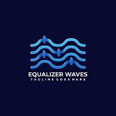 Equalizer Design Illustration Vector Template. Suitable for Creative Industry, Multimedia, entertainment, Educations, Shop, and any related business.