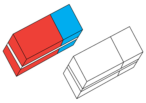 Gomme Effacer Coloriage Vector Vecteurs libres de droits Gomme Effacer Coloriage Vector Vecteurs libres de droits