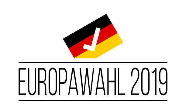 illustrations, cliparts, dessins animés et icônes de europawahl 2019-élections européennes 2019 affiche vectorielle allemande - parlement européen