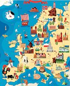 istock Europe Cartoon map 459984837