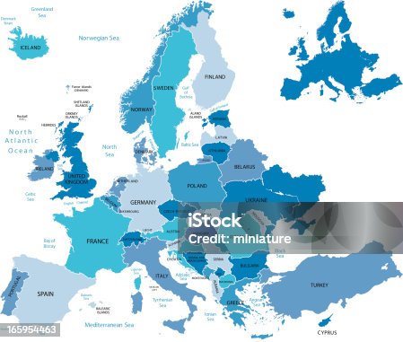 istock Europe Map 165954463