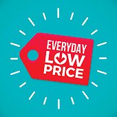 istock Everyday Low Price Sale Tag 610584574