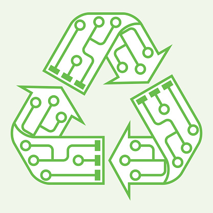 Electronics Recycling Through Plc Management Vector Free | AI, SVG and EPS