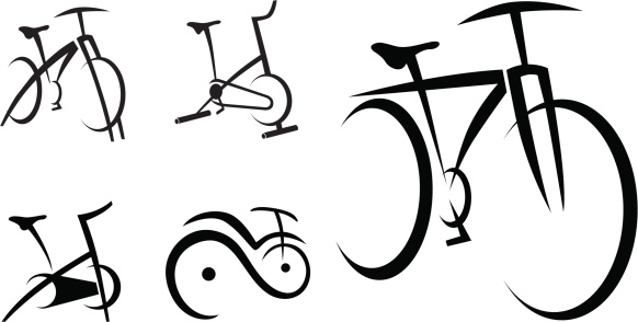 Exercise Bike, Cycle, Health Equipment Vector Illustration