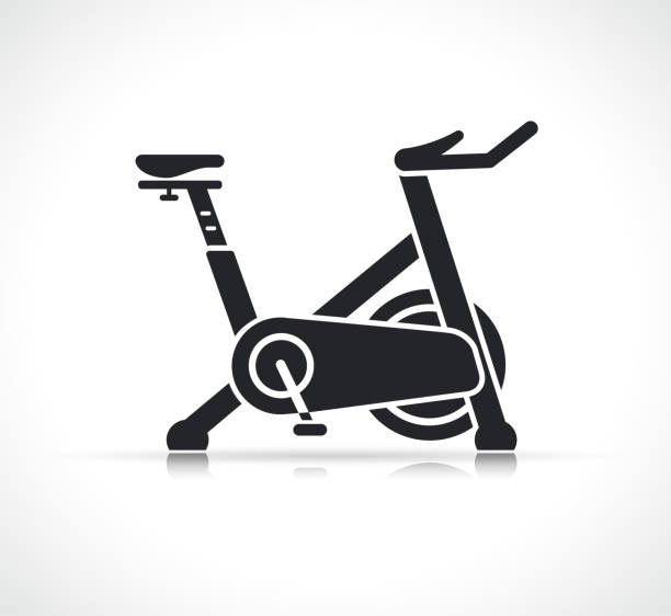 exercise bike machine icon isolated exercise bike machine icon isolated design symbol peloton stock illustrations