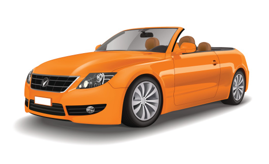 Extreemely detailed Sports Car Convertible Vector.