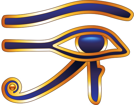 Eye of Horus isolated on white vector