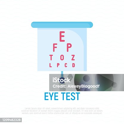 vector de testare a ochilor