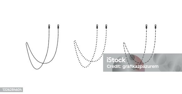 istock Eyeglass Chains , vector illustration 1326284604