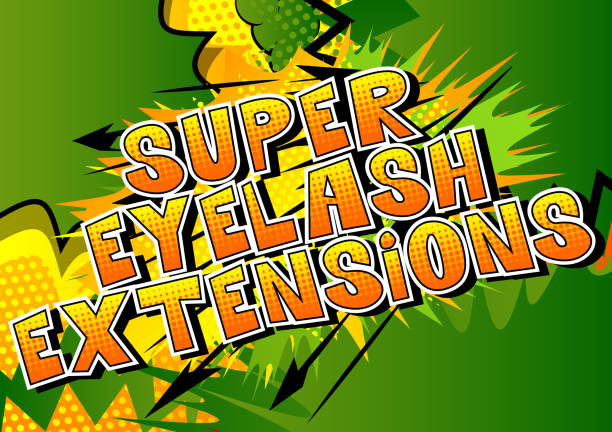 Eyelash Extensions Background Illustrations, Royalty-Free Vector