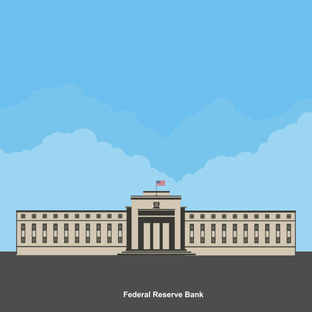 Facade of a bank building. The Old Federal Reserve Bank of San Francisco Building, now known as the Bently Reserve. San Francisco downtown, San Francisco, California. Flat style vector illustration Facade of a bank building. The Old Federal Reserve Bank of San Francisco Building, now known as the Bently Reserve. San Francisco downtown, San Francisco, California. Flat style vector illustration federal reserve stock illustrations