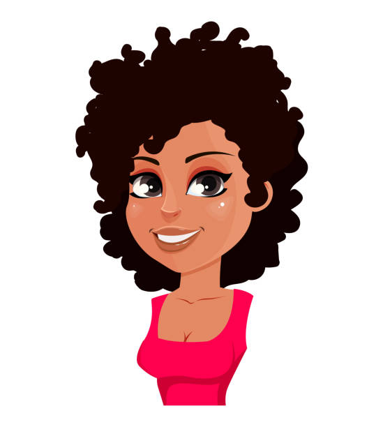 Download Black Woman Afro Cartoon Illustrations, Royalty-Free ...