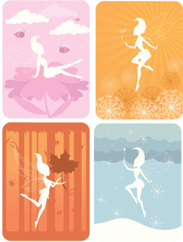 Fairy Seasons Silhouettes