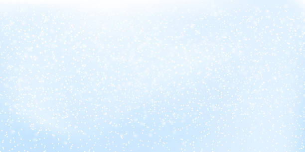 padające tło śniegu. ilustracja wektorowa z płatkami śniegu. zimowe niebo śniegu. eps 10. - blizzard stock illustrations