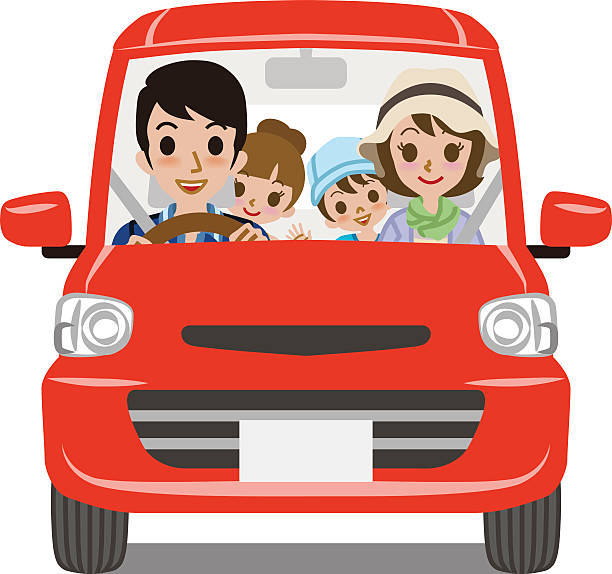 Family Car Clip Art, Vector Images & Illustrations - iStock