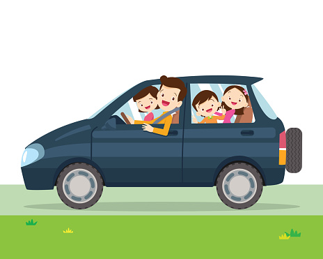 family car simplified illustration of a vehicle
