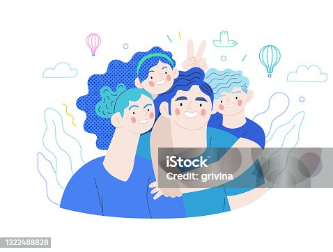 istock Family health and wellness - medical insurance illustration 1322488828