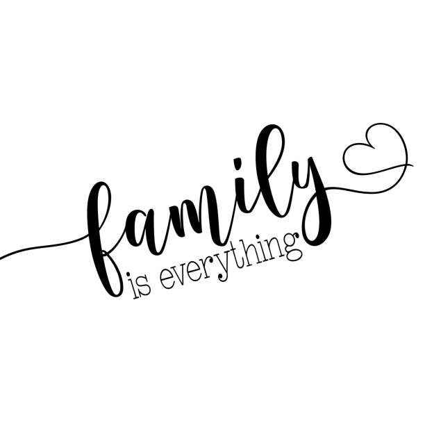 Family is everything- calligraphy Family is everything- calligraphy
Good for poster, home decor, greeting crad, and other gift design. family borders stock illustrations
