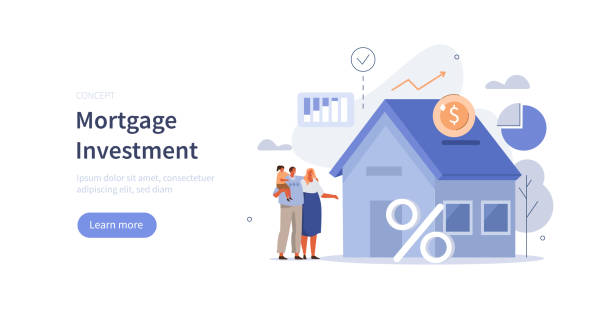 family mortgage - mortgage stock illustrations