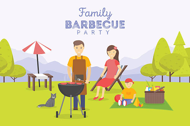 Best Family Picnic Illustrations, Royalty-Free Vector Graphics & Clip ...