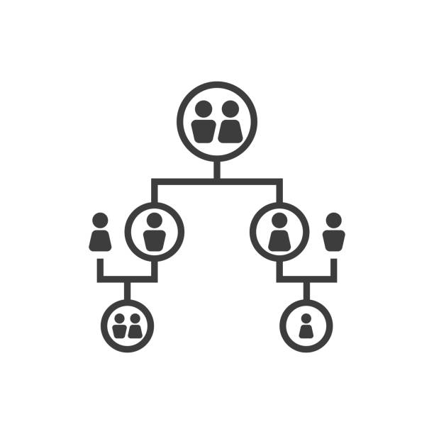 Family tree Icon Genealogy - Family tree Icon family tree stock illustrations