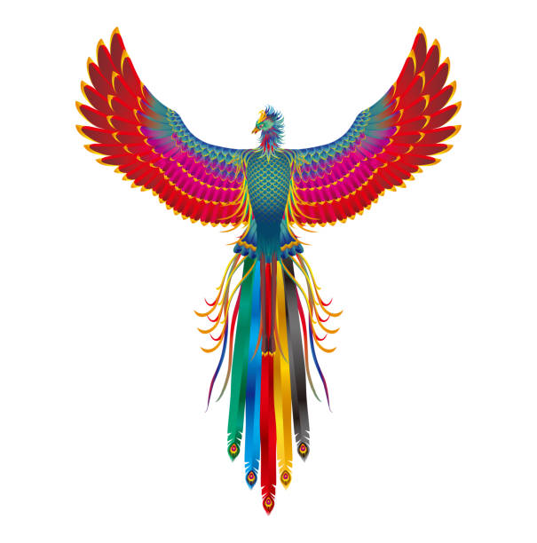 Phoenix Bird Character Illustration In Colorful Style Vector Art At Vecteezy