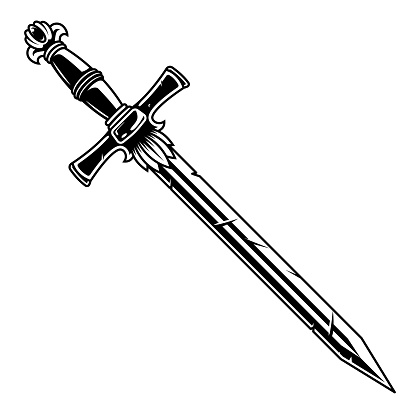 Fantasy warrior sword