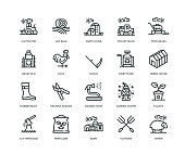 istock Farm and Agriculture Icons - Line Series 1062137080