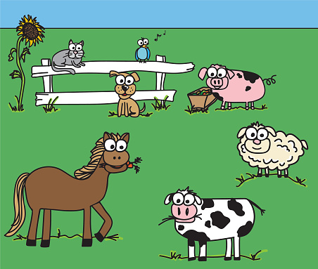 Farm Animal Googly Eye Doodles