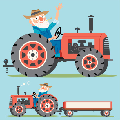 Farmer and Tractor