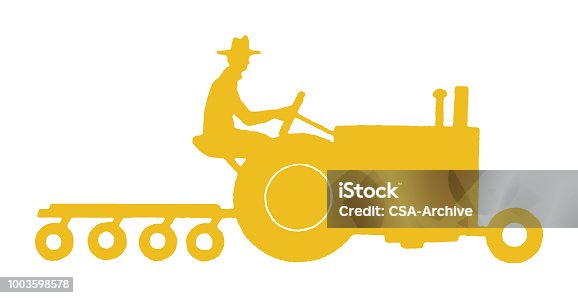 istock Farmer on Tractor 1003598578