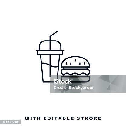 istock Fast Food Chains Vector Icon Design 1363277181
