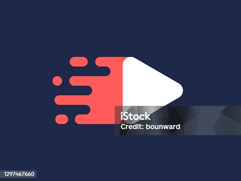 istock Fast Play Button Moving Logo 1297467660