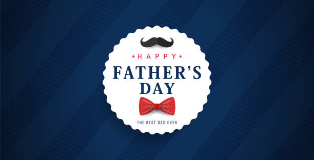 ilustraciones, imágenes clip art, dibujos animados e iconos de stock de bandera del día del padre - fathers day