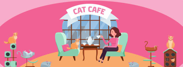 Best Cat Cafe Illustrations Royalty Free Vector Graphics Best Cat Cafe Illustrations Royalty Free Vector Graphics