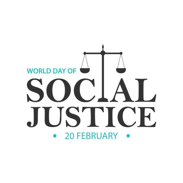 20 february world day of social justice 20 february world day of social justice vector image. World day of justice celebration with justice scale typography style design supreme court justices stock illustrations