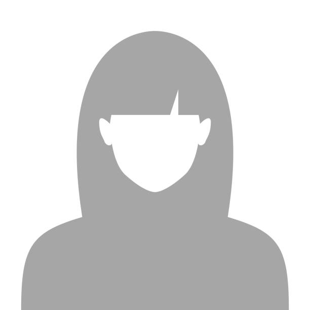 ilustrações, clipart, desenhos animados e ícones de retrato fêmea do perfil do avatar no fundo branco - fotografia imagem