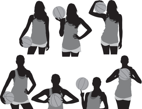 Female basketball playerhttp://www.twodozendesign.info/i/1.png vector