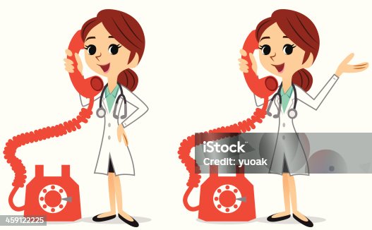 istock Female doctor calling 459122225