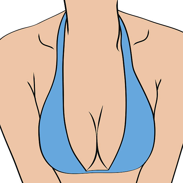 женщина сексуальные груди - huge breasts in bras stock illustrations.
