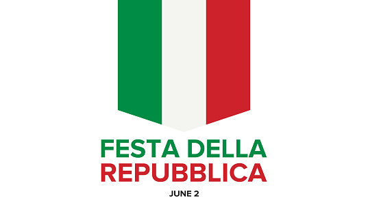 フェスタデッラレプブリカイタリアーナイタリア語のテキスト イタリア共和国の日国民の祝日毎年6月2日にイタリアで祝われますイタリアの国旗ポスターカードバナー背 お祝いのベクターアート素材や画像を多数ご用意 Istock